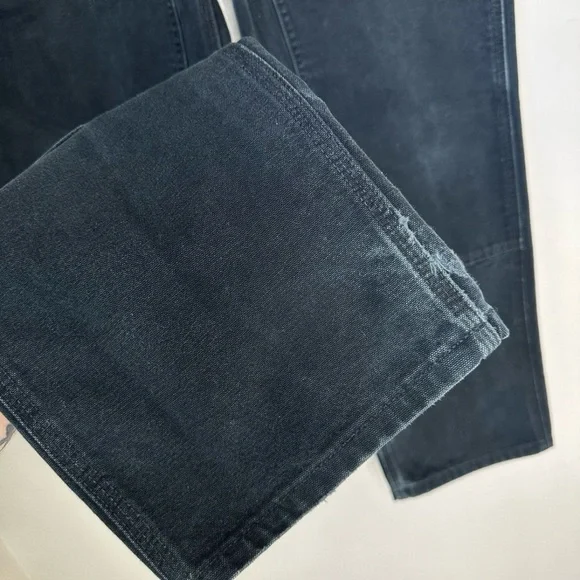 Perfect faded black Carhartt double knee pants